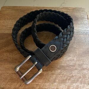 Levi’s Braided Leather Belt Brown Genuine Leather Guatemala Size 38